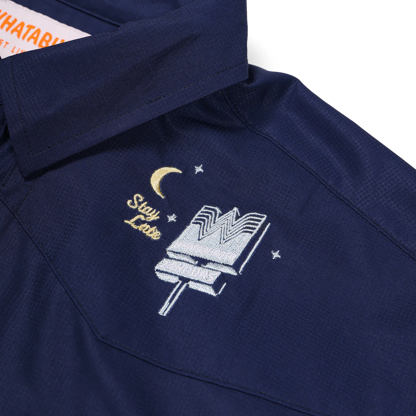 Navy Long Sleeve Button Up Shirt - Image 3
