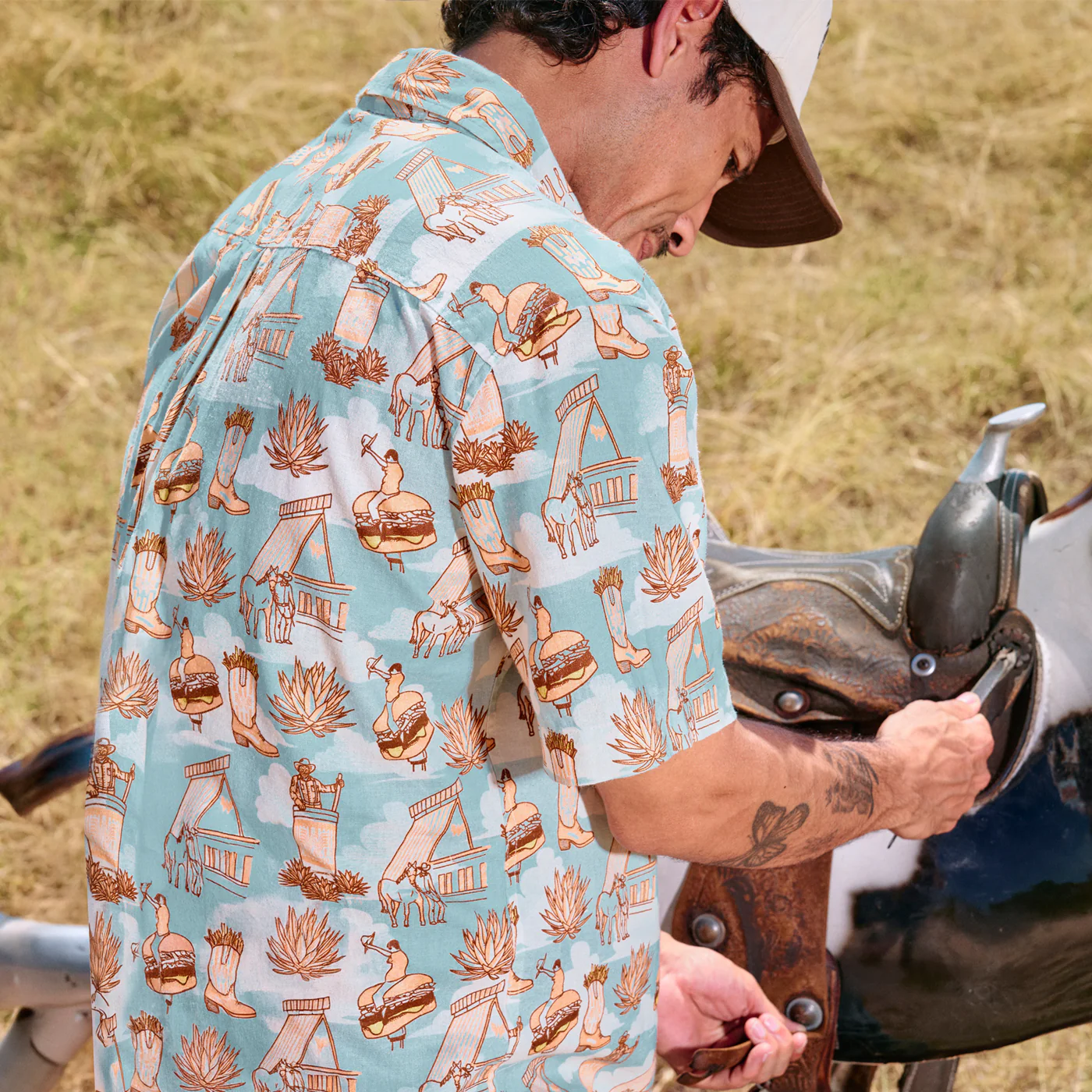 Sendero x Whataburger Cowboy Drive Thru Print Shirt - Image 4