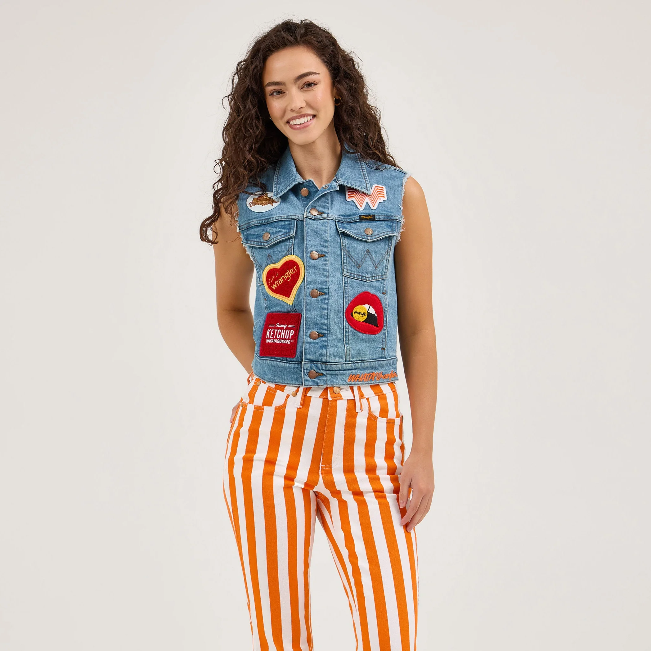 Wrangler® x Whataburger® Ladies Cut-Off Vest - Image 3