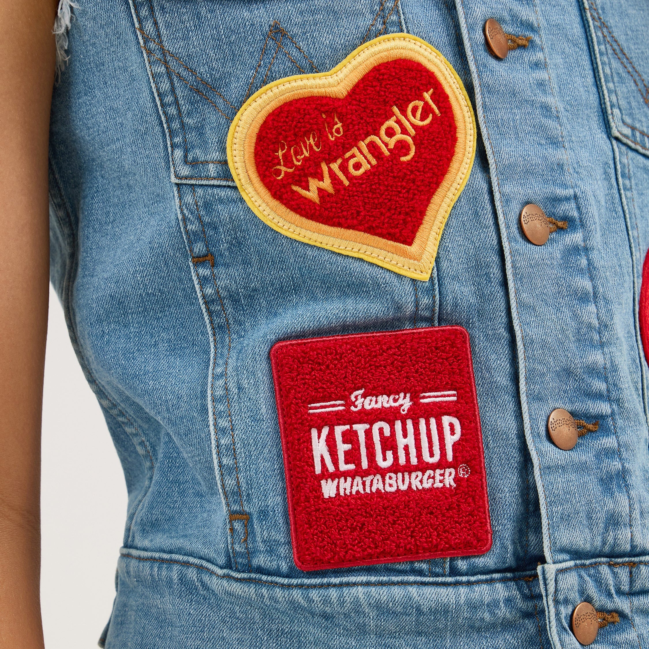 Wrangler® x Whataburger® Ladies Cut-Off Vest - Image 7
