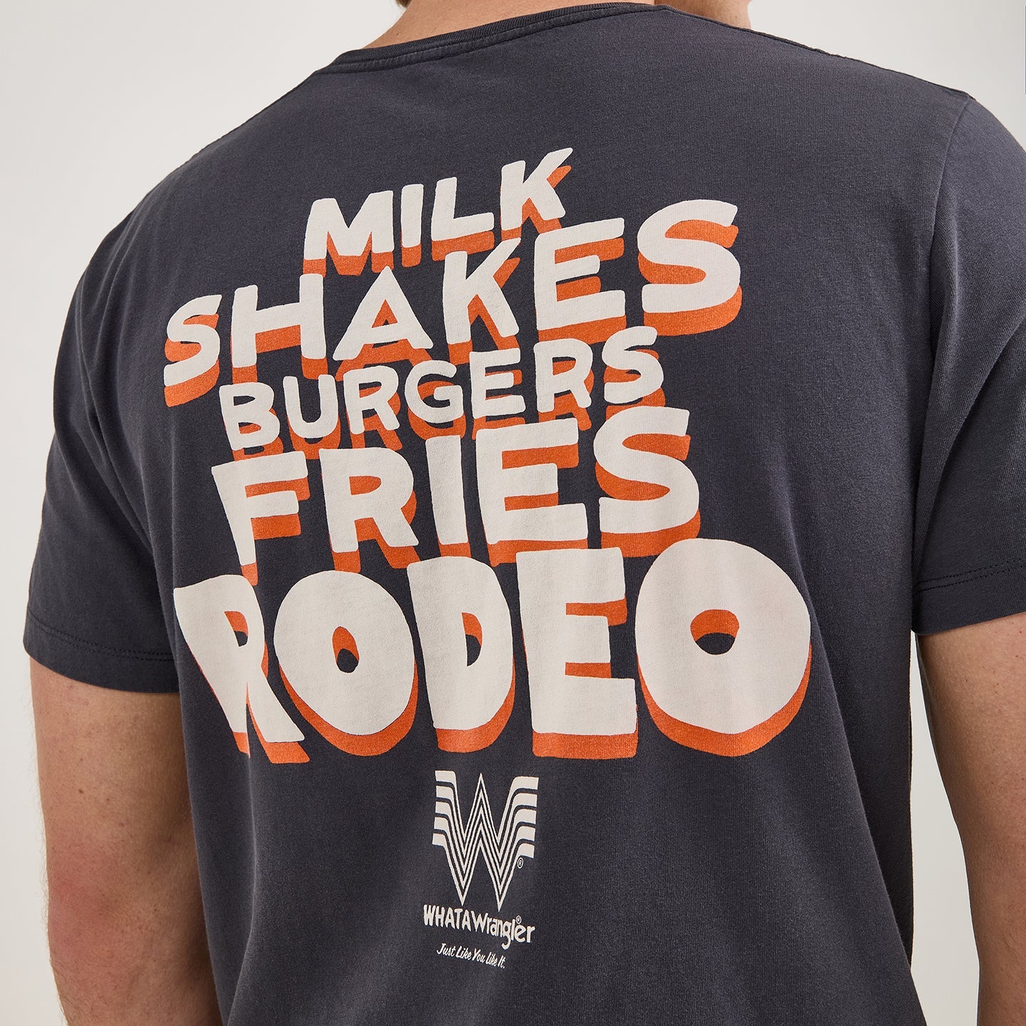 Wrangler® x Whataburger® Cowboy Graphic Black T-Shirt - Image 4