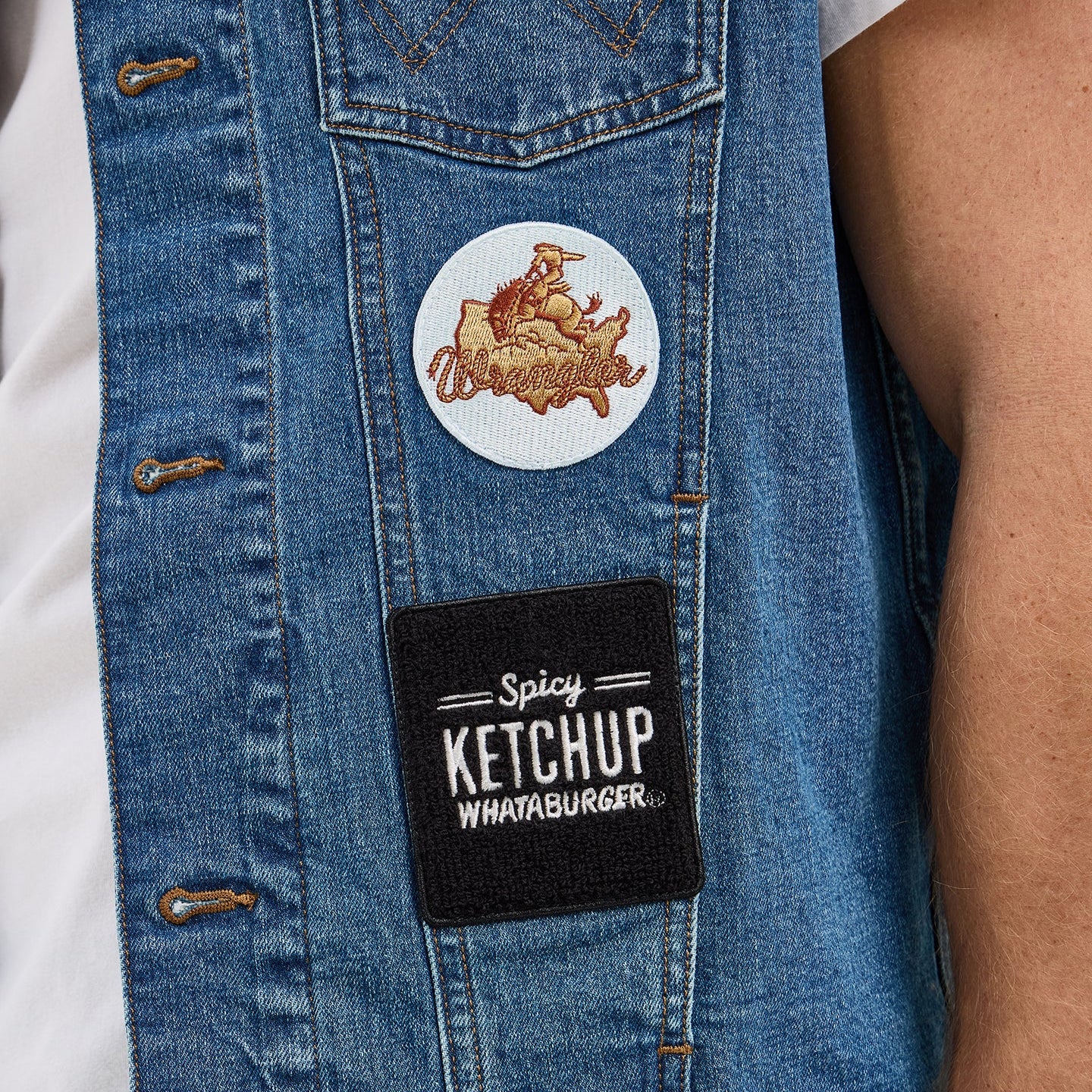 Wrangler® x Whataburger® Men's Cut-Off Vest - Image 5
