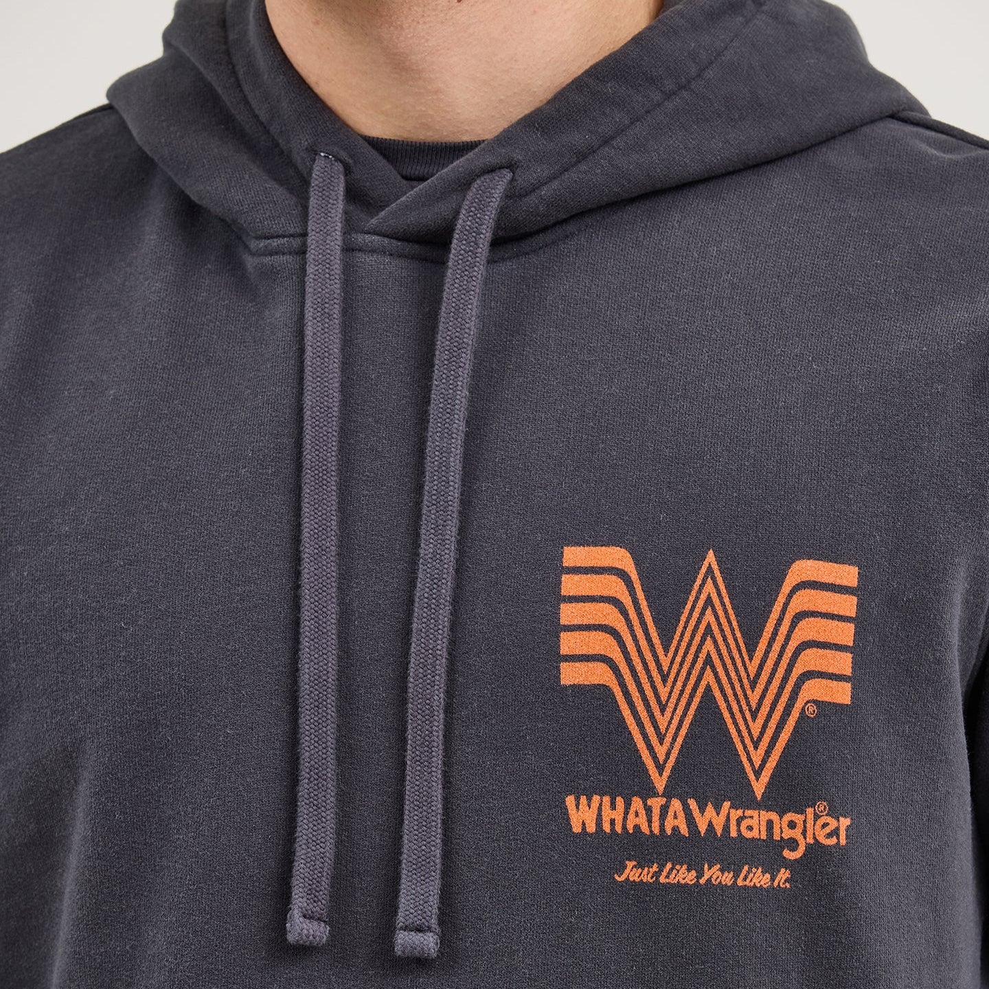 Wrangler® x Whataburger® Faded Black Hoodie - Image 3
